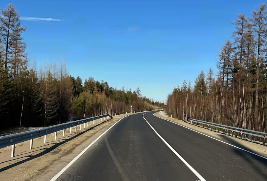 В Югре капитально отремонтировали 17,5 км трассы Югорск – Советский – Верхний Казым – Надым